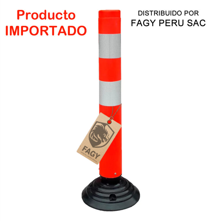 Hito vialidad PVC Abatible Naranja