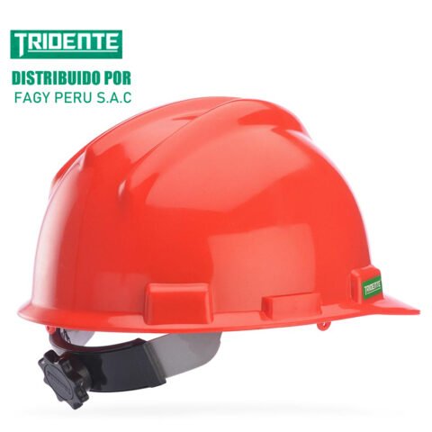 casco tridente color rojo