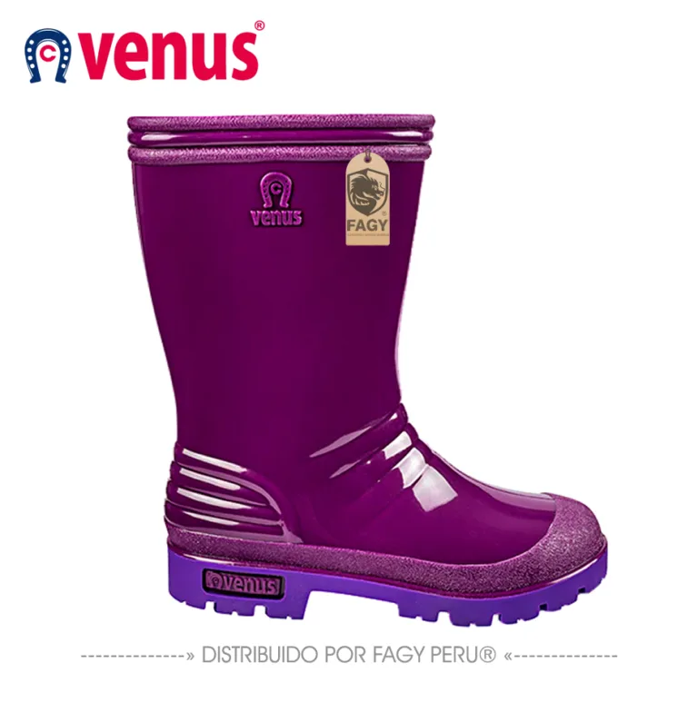 Bota sin sticker venus infantil morado