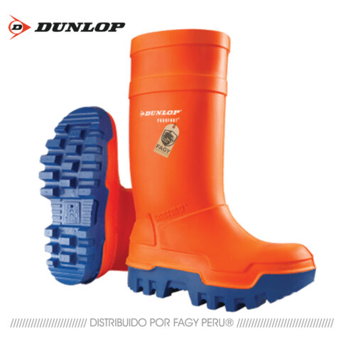 Bota punta de acero térmica naranja Dunlop