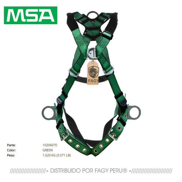 Arnés de seguridad v-form msa 10206070