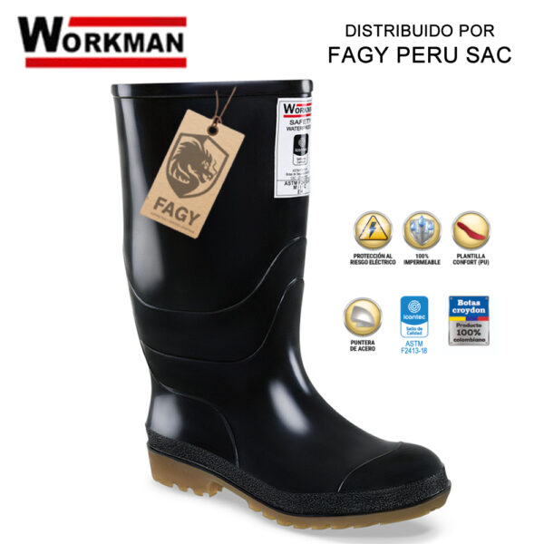 Bota De Pvc Workman Waterproof