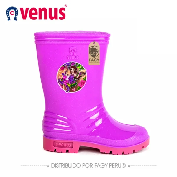 Bota venus infantil con sticker flora