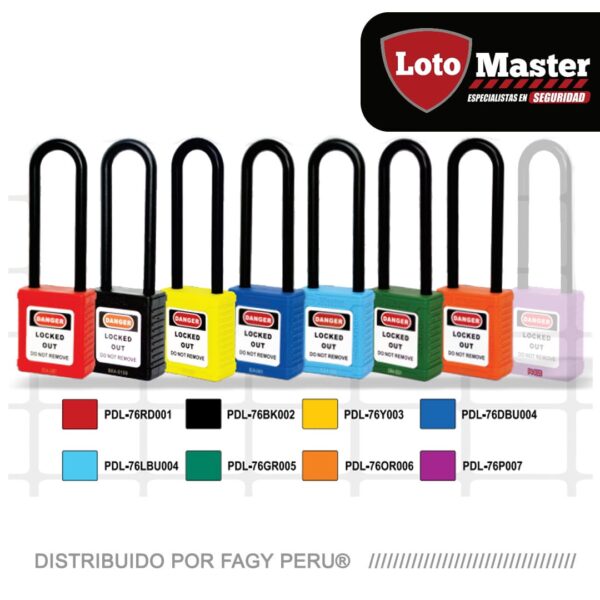 Candado de seguridad dielectrico 3 loto master