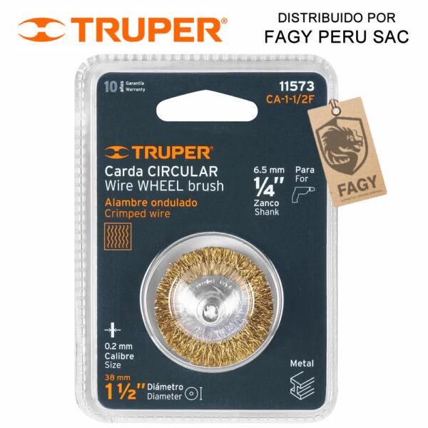 Escobilla circular 1-1/2″ Truper 11573