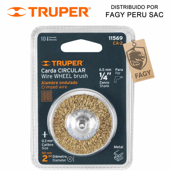 Escobilla circular 2″ Truper 11569