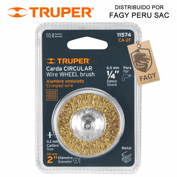 Escobilla circular 2″ Truper 11574