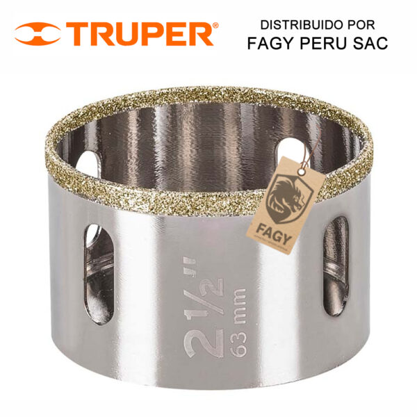 Sierra copa con diamante 2-1/2″ Truper 17134