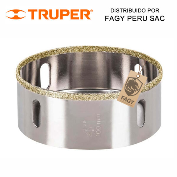 Sierra copa con diamante 4″ Truper 17139