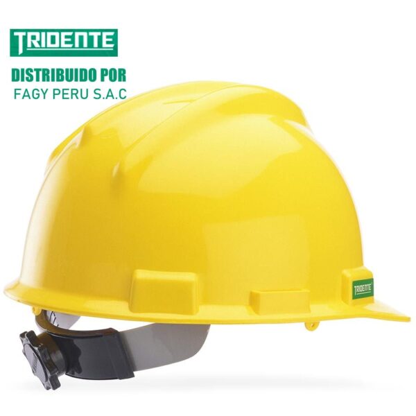 casco tridente color amarillo